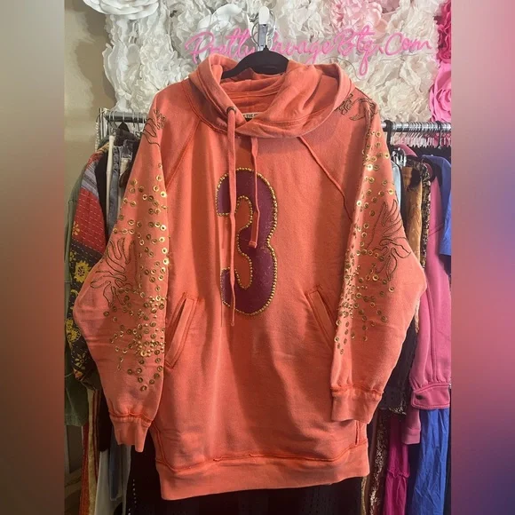 We The Free Sparkle Daze Kango Hoodie, XSMALL NWT - Picture 5 of 11